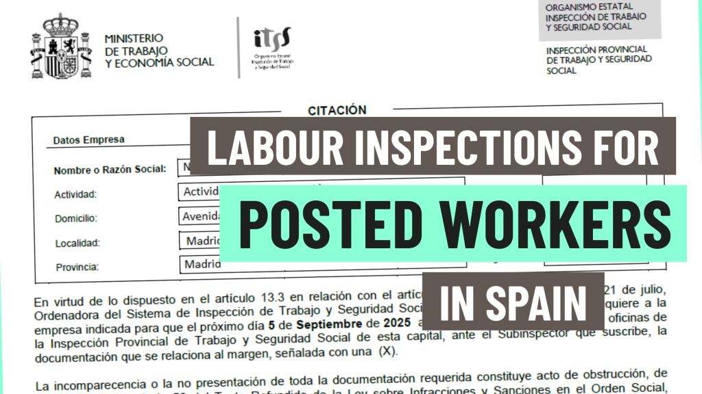posted workers inspections